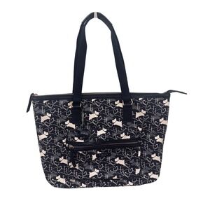 Radley London Dark Blue Scottie Dog Zip Top Tote H3212401
Preloved 12x14x5.5"